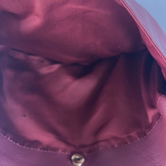 Great American Leather Works Wine Red 100% Cowhide Leather Shoulder/Crossbody - Picture 6 of 9